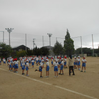学年ごとで円形整列